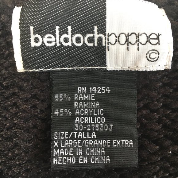 UGLY CHRISTMAS Sweater with reindeer prancing  Beldoch Popper Vtg 80’s - Picture 8 of 11